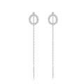 Circle Pavé Chain Drops