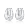 Chunky Dome Huggies Silver