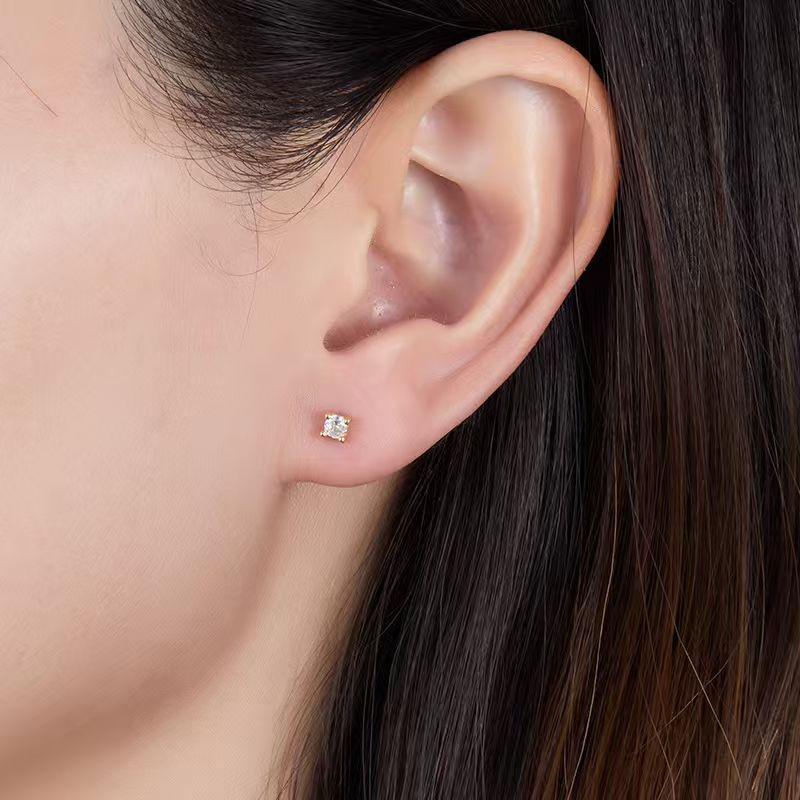 Classic Four Prong Solitaire Studs