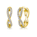 Infinity Pavé Huggies