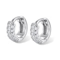 Petite Pavé Hoop Silver