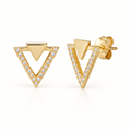 AI-generated V-Geometry Pavé Studs product view