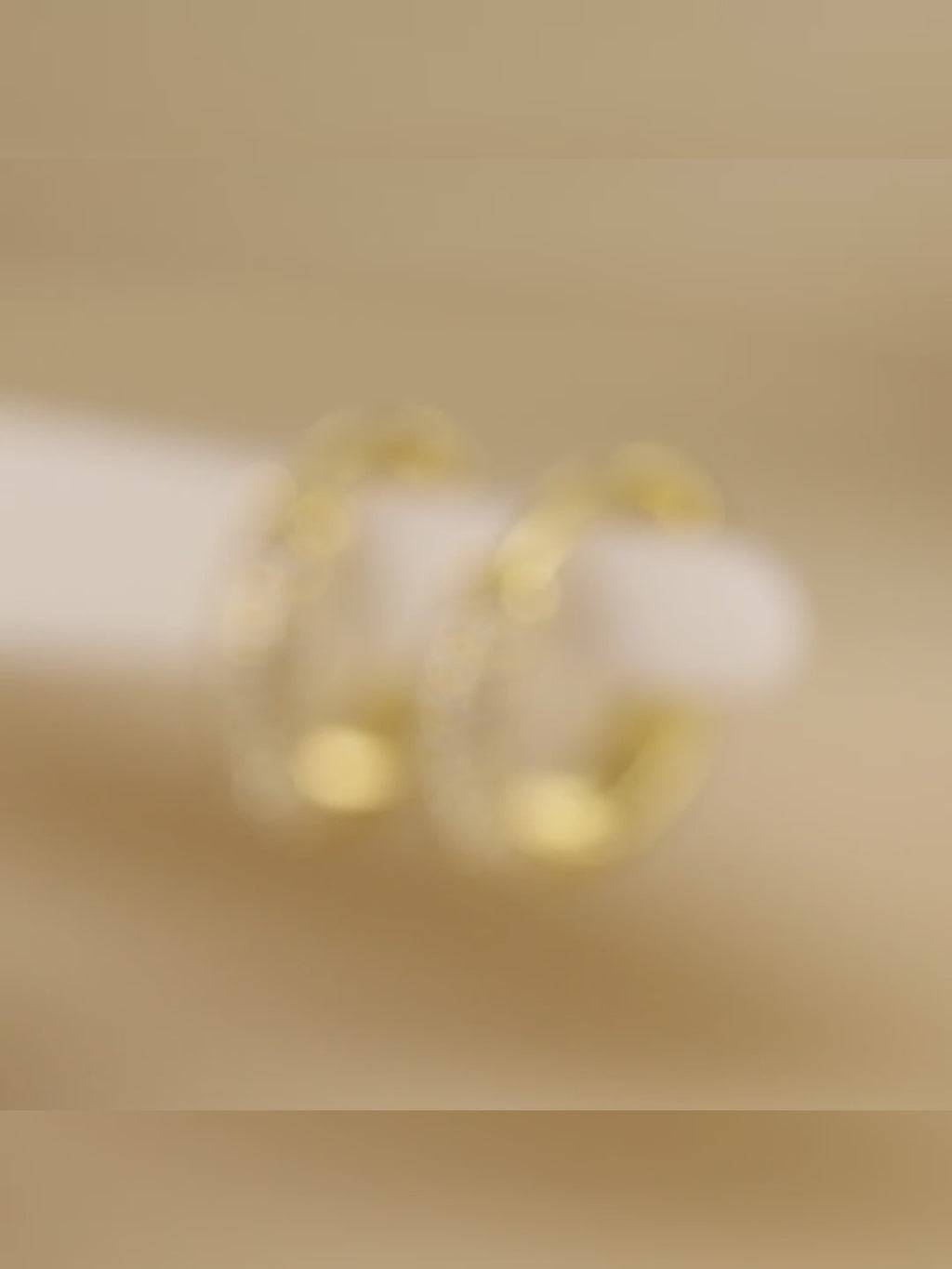 Petite Pavé Hoop Huggies