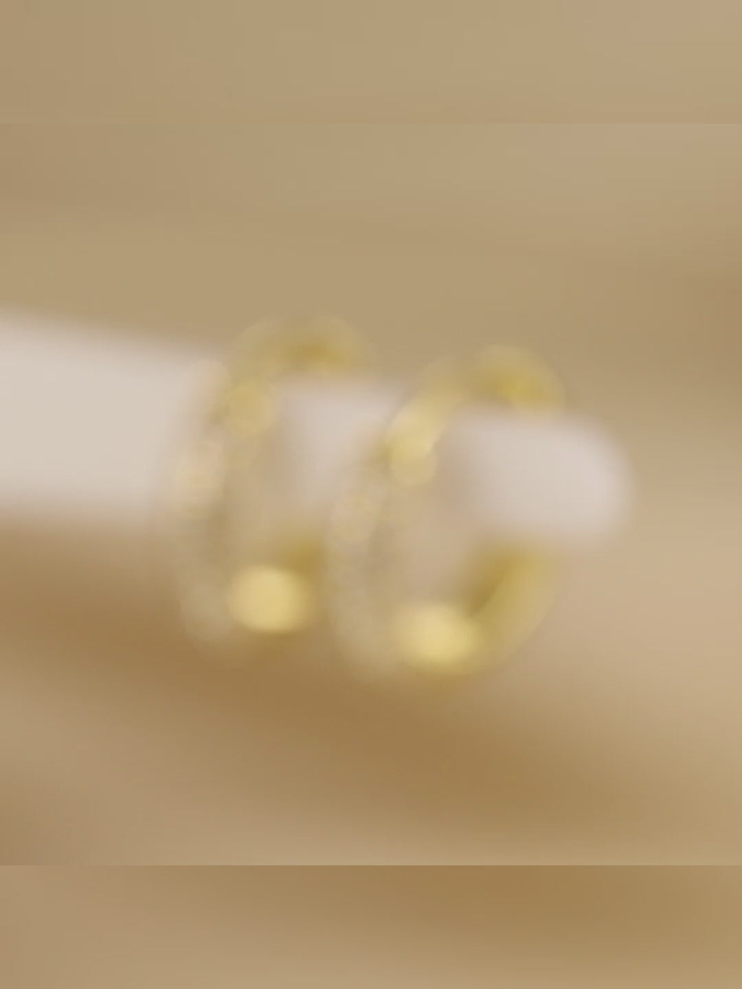 Petite Pavé Hoop Huggies